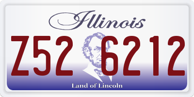 IL license plate Z526212