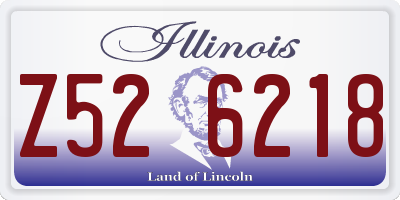 IL license plate Z526218