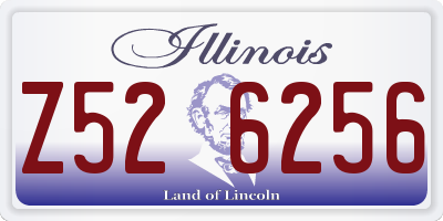 IL license plate Z526256