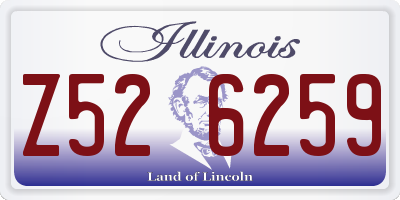 IL license plate Z526259
