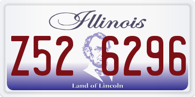 IL license plate Z526296