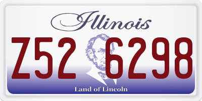 IL license plate Z526298