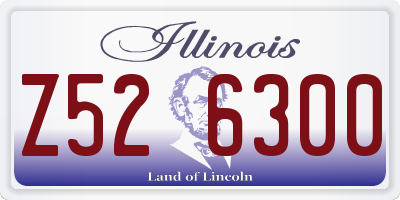 IL license plate Z526300