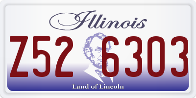IL license plate Z526303