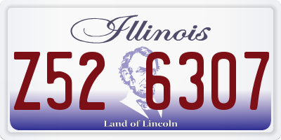 IL license plate Z526307