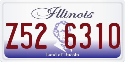 IL license plate Z526310