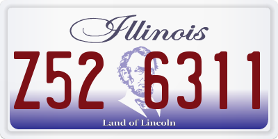 IL license plate Z526311