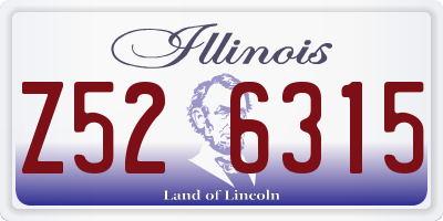 IL license plate Z526315