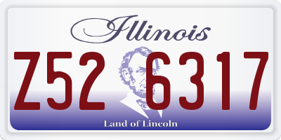 IL license plate Z526317