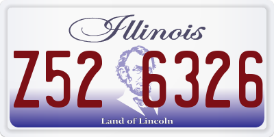 IL license plate Z526326