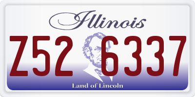 IL license plate Z526337