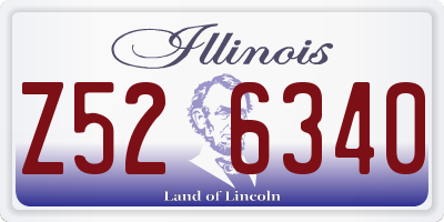 IL license plate Z526340