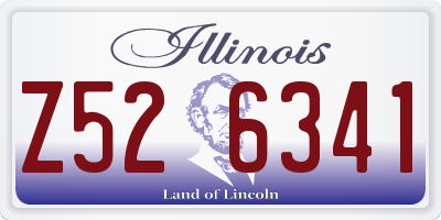 IL license plate Z526341