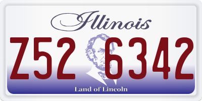IL license plate Z526342