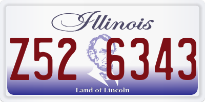 IL license plate Z526343