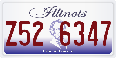 IL license plate Z526347