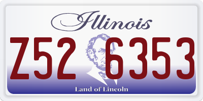 IL license plate Z526353