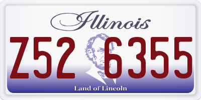 IL license plate Z526355