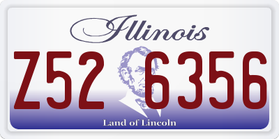 IL license plate Z526356