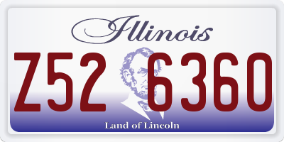 IL license plate Z526360