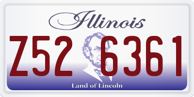 IL license plate Z526361