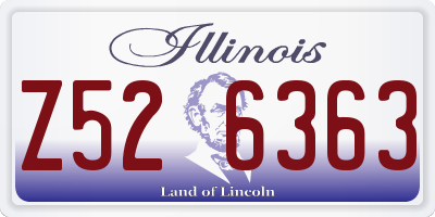 IL license plate Z526363