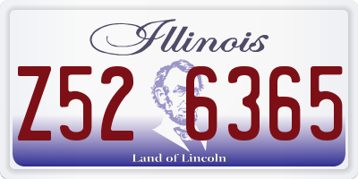 IL license plate Z526365