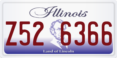 IL license plate Z526366
