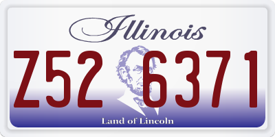 IL license plate Z526371