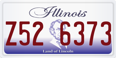 IL license plate Z526373