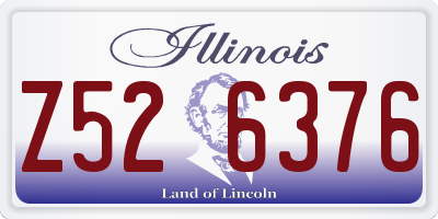IL license plate Z526376