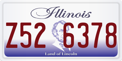 IL license plate Z526378