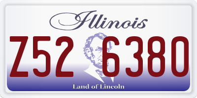 IL license plate Z526380
