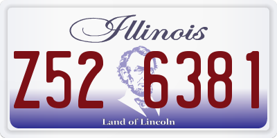IL license plate Z526381
