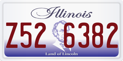 IL license plate Z526382