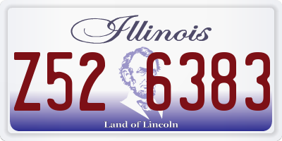 IL license plate Z526383