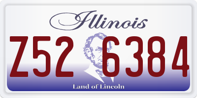 IL license plate Z526384