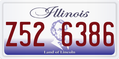 IL license plate Z526386