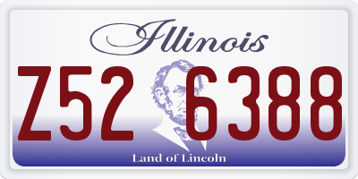IL license plate Z526388