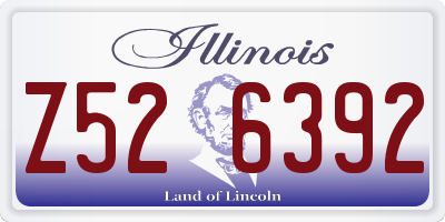 IL license plate Z526392