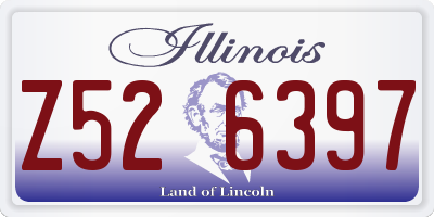 IL license plate Z526397