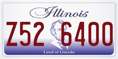 IL license plate Z526400