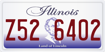 IL license plate Z526402