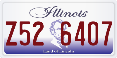 IL license plate Z526407