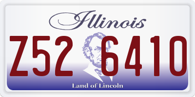 IL license plate Z526410