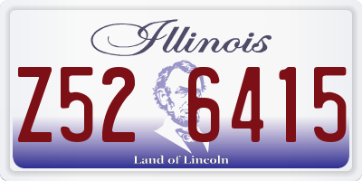 IL license plate Z526415