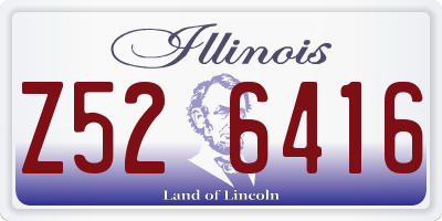 IL license plate Z526416