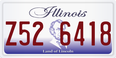 IL license plate Z526418