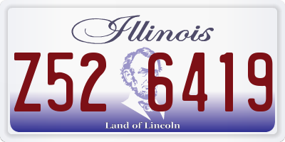 IL license plate Z526419