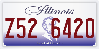 IL license plate Z526420
